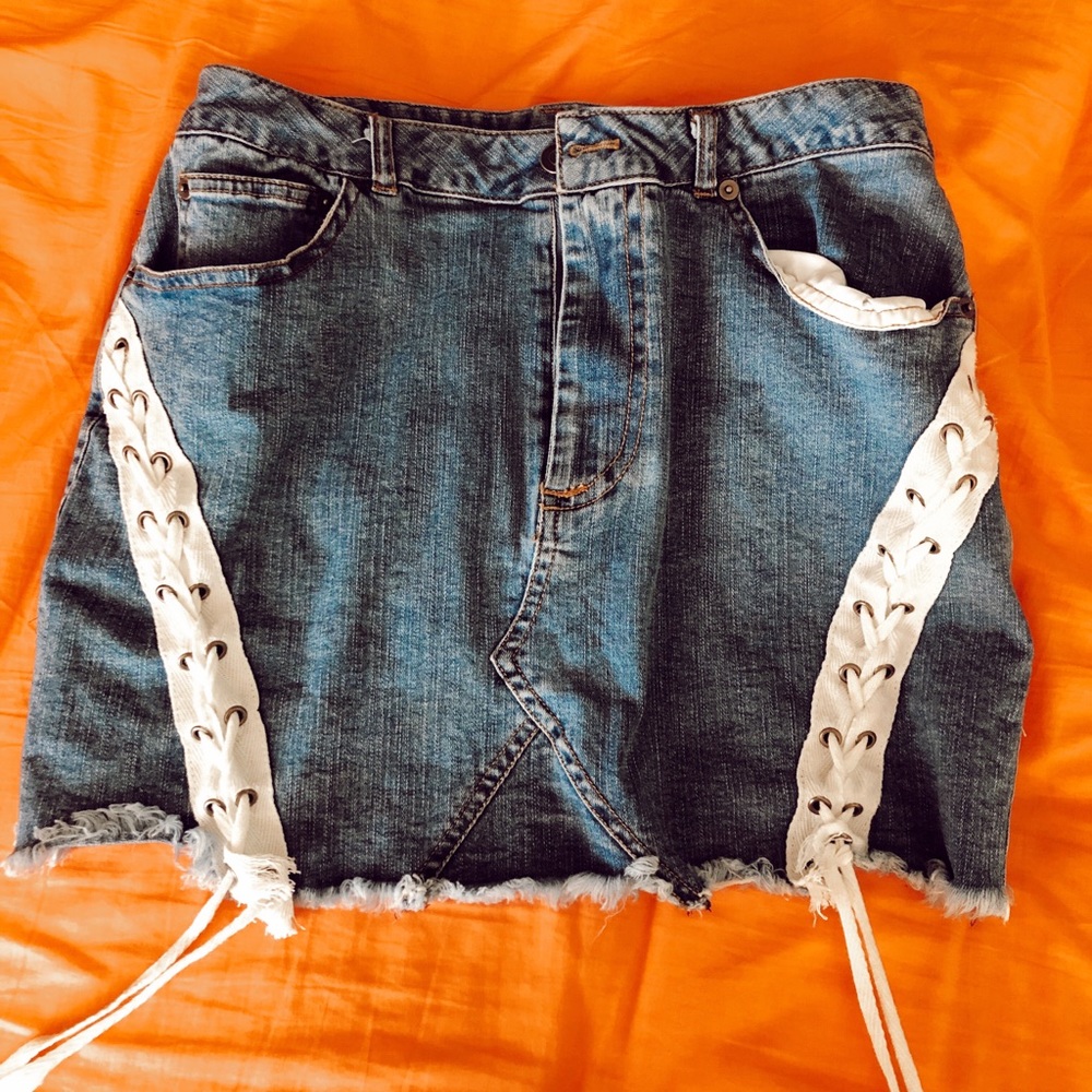 jean skirt